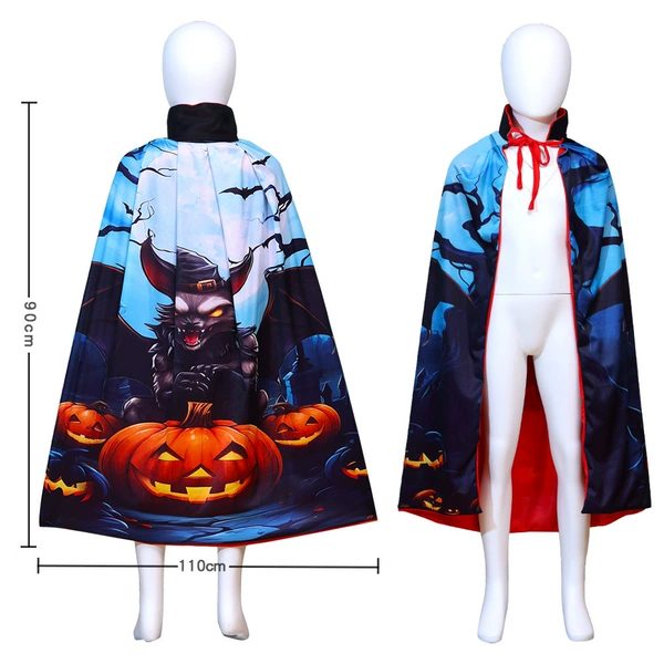 Stand Collar Pumpkin Bat-Children