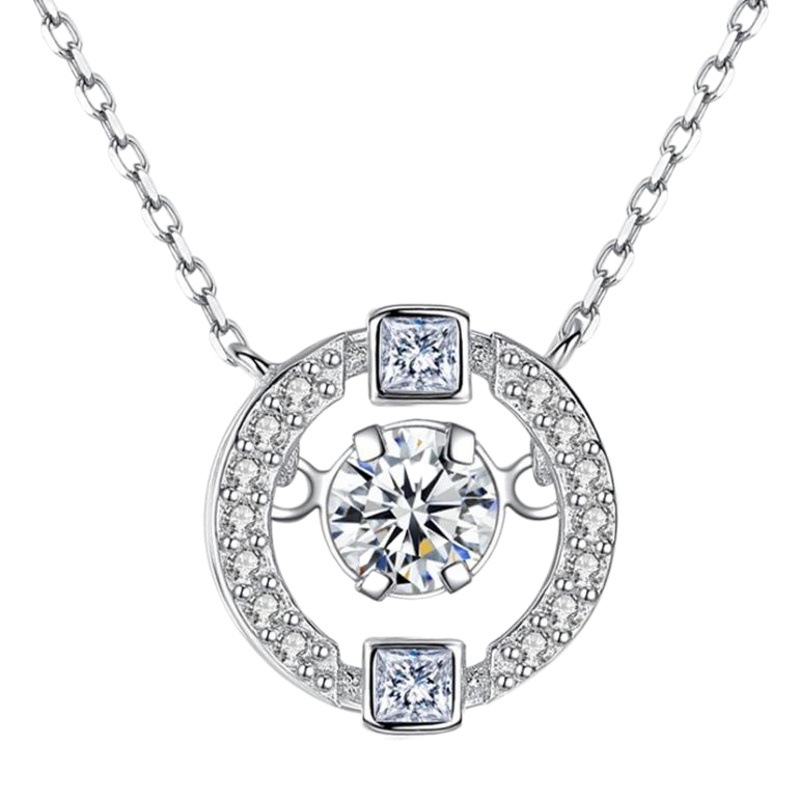 S925 plata esterlina collar de corona inteligente colgante de estrella de seis puntas collar de estilo coreano con diamantes moda con incrustaciones de piedra de púas