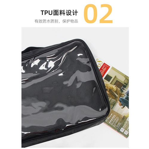 Makeup artist makeup and headwear storage bag bride Xiuhe makeup transparent storage bag jewelry storage box jewelry box pu