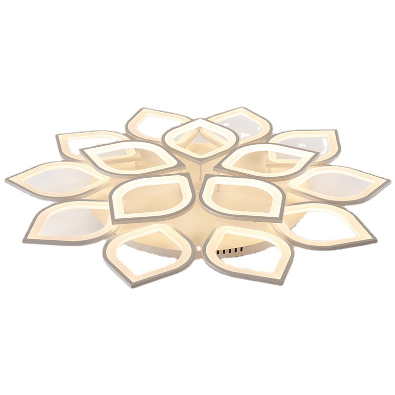 Moderno minimalista loto lámpara de la sala de estar personalidad creativa lámpara de techo led hogar atmósfera salón dormitorio lámpara de estudio