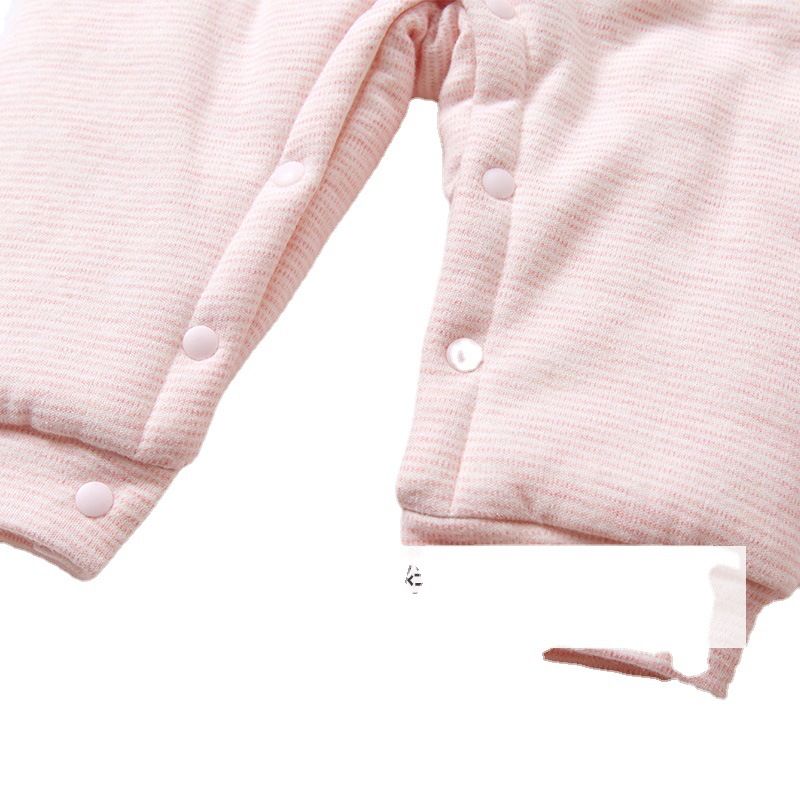 Ropa de bebé recién nacido Primavera, Otoño e Invierno para hombres y mujeres Salida de algodón fino mameluco acolchado traje de bebé recién nacido mono