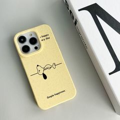 小麥稈史努比蘋果14promax手機殼iPhone13全包防摔12硅膠11卡通xs