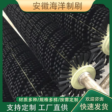 厂家定制尼龙丝植毛清洗毛刷辊 清洗水果蔬菜毛机械洗泥毛刷滚