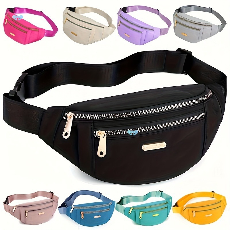 2Pcs Fanny Packs For Women Belt Bag Waist Bag Running Belt