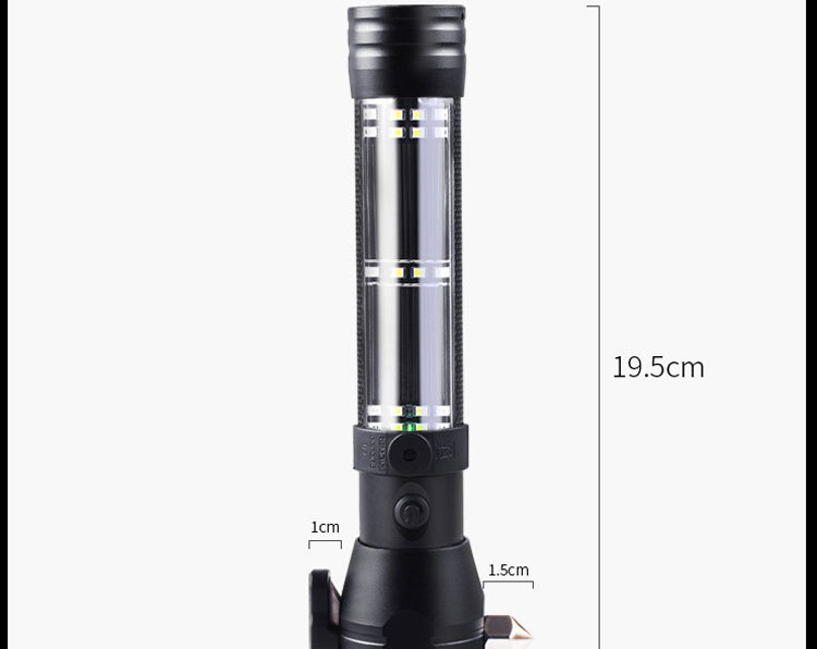 Leben Car Safety Hammer Multifunctional Led Flashlight Vehicle Escape Hammer One-Second Window-Breaking Tool Emergency Kit