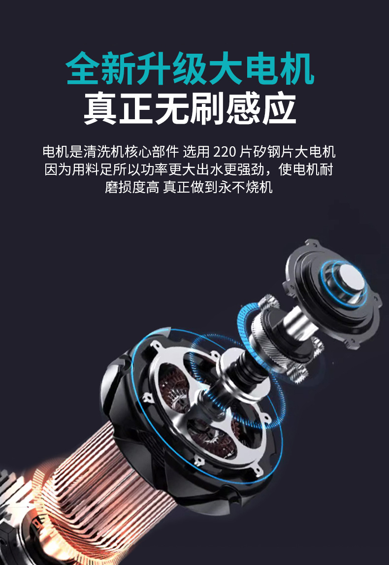 Manufacturer Wholesale Commercial Car Washing Machine, Portable Washing Machine with Stand, High-Power Ultra-High-Pressure Cleaning Machine