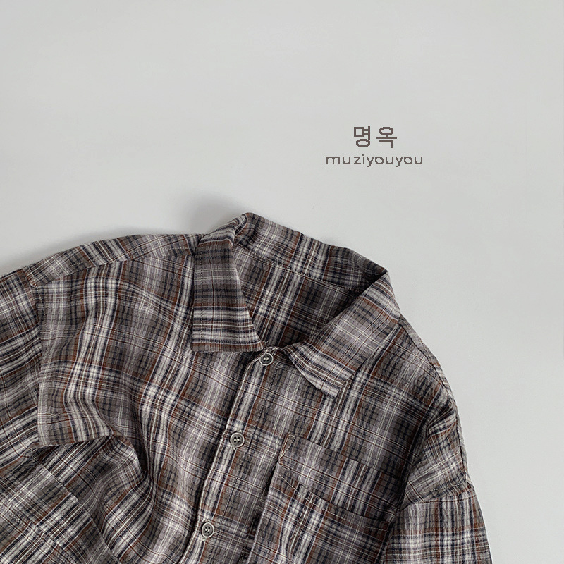 Ropa para niños mono personalizado para niños 2025 primavera y verano nuevo estilo para hombres y mujeres bebé mono delgado a cuadros pantalones para niños