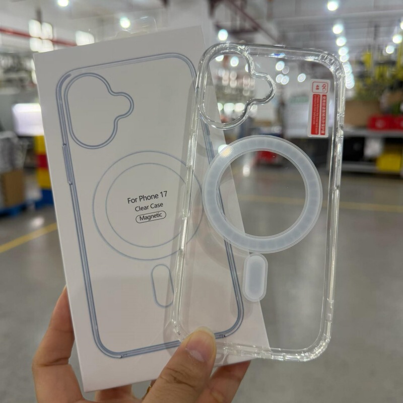 Suitable for Iphone14Promax Protective Case 16 Transparent Xr Anti-Fall 1713 Apple 15Plus Magnetic Phone Case
