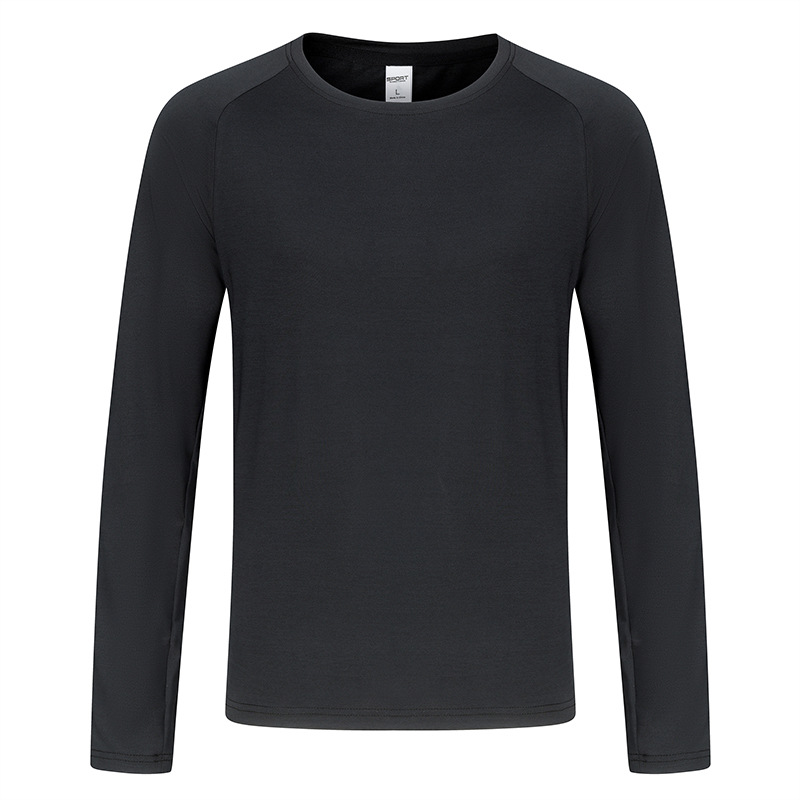 Correr ropa de secado rápido Camiseta de manga larga para hombres primavera y verano nuevo entrenamiento fitness mañana correr ropa deportiva Top baloncesto ropa de ciclismo