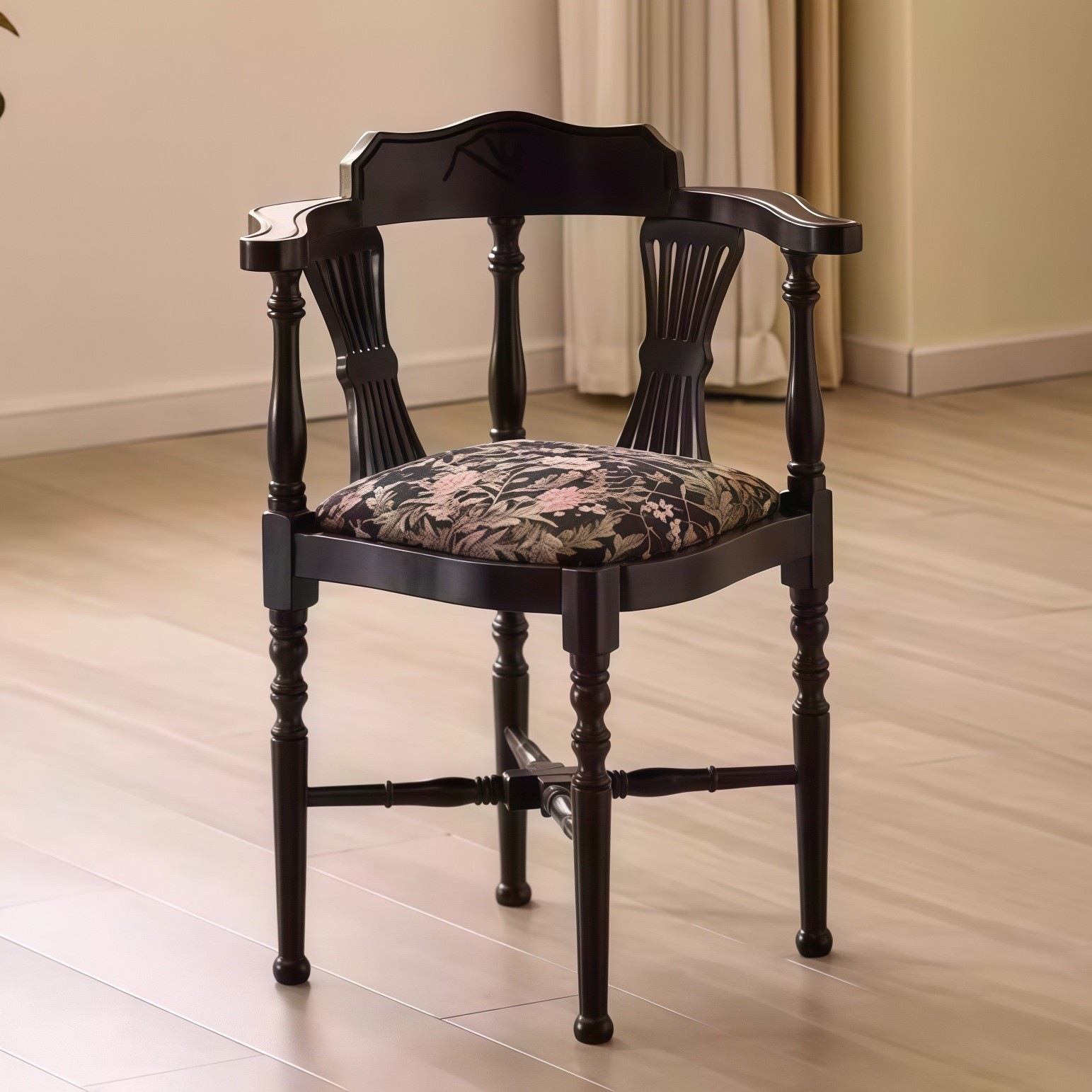 Sillas de comedor de madera sólida estilo retro francés estilo medieval diseño sillón de restaurante respaldo casero cocina de cocina