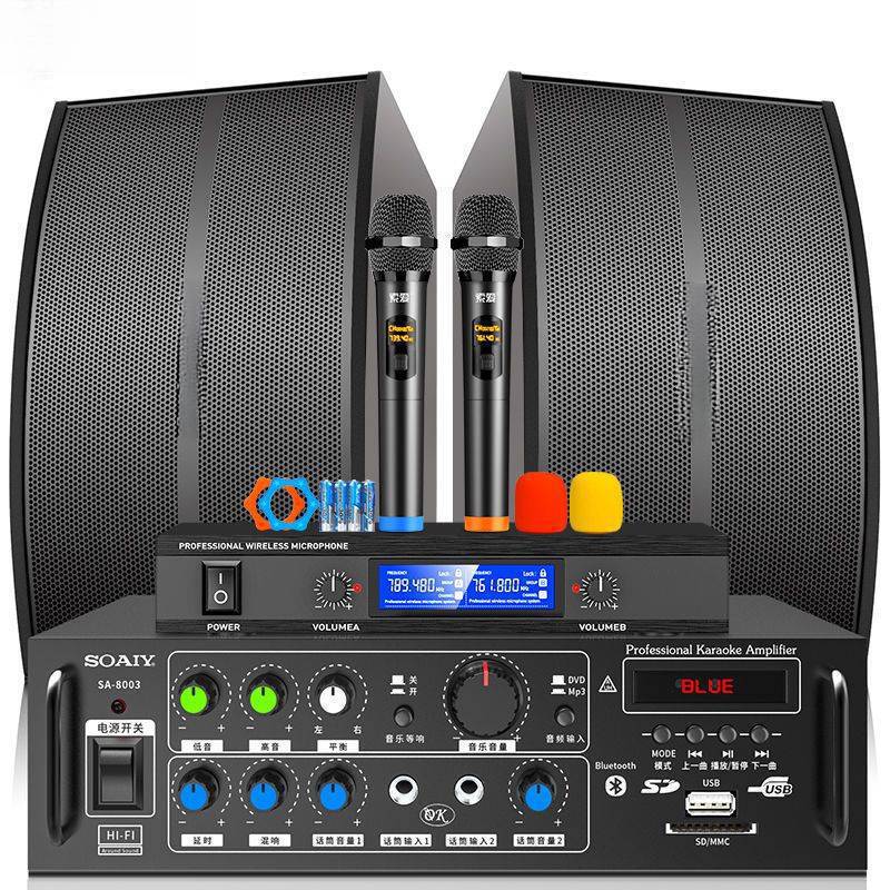Home Theater Ktv Audio Set Home Conference Equipment Karaoke Professional Amplifier Bluetooth Speaker Karaoke