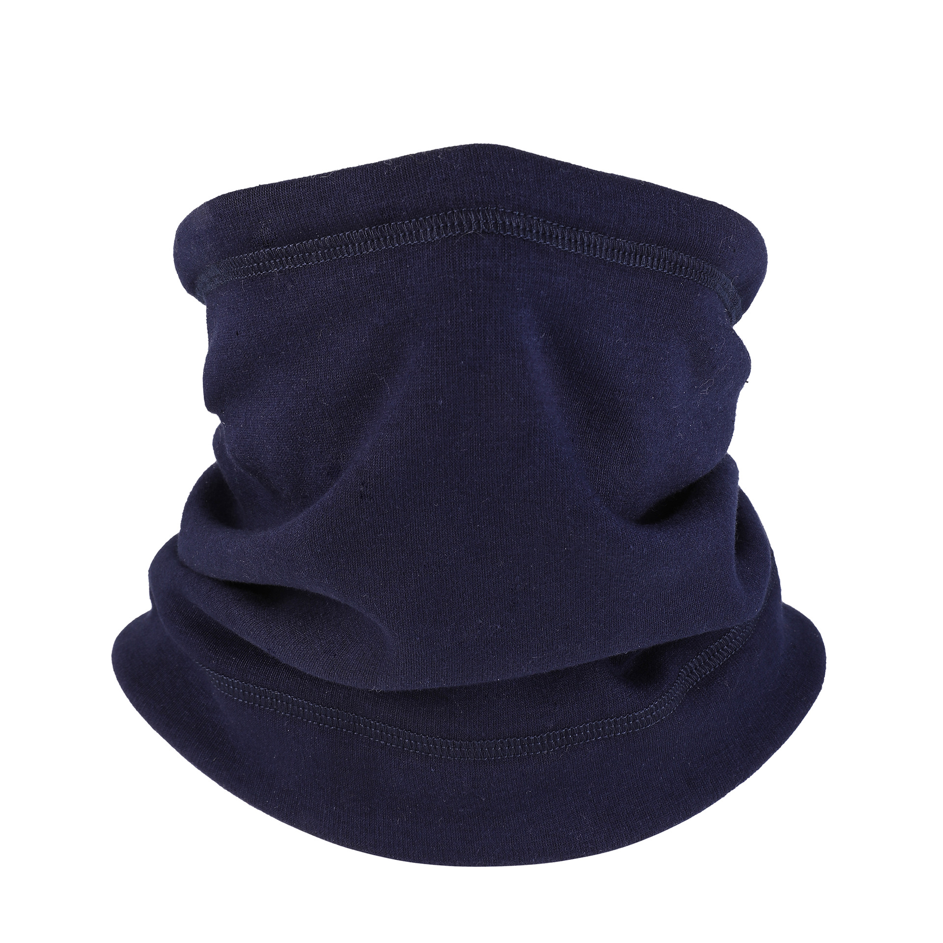 Invierno de terciopelo de calentamiento de la mujer bordado simple cuerda de tracción ajustable máscara fría y gruesa manga de cuello para hombres