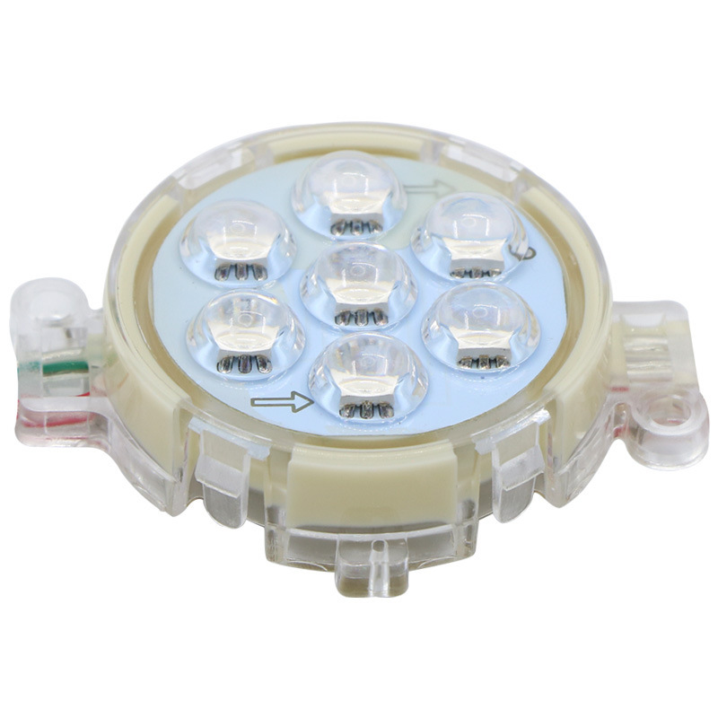 Fuente de luz puntual LED a todo color marquesina colorida RGB letrero borde control interno programación control externo burbuja de bola impermeable 5 cm