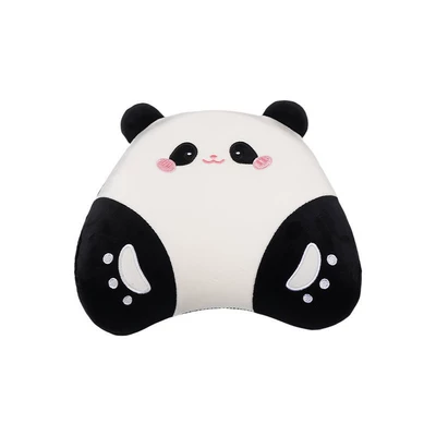 Seat cushion, seat cover: Panda Car Seat Cover, Breathable Ice - plush-memory-foam-ears-panda-headrest