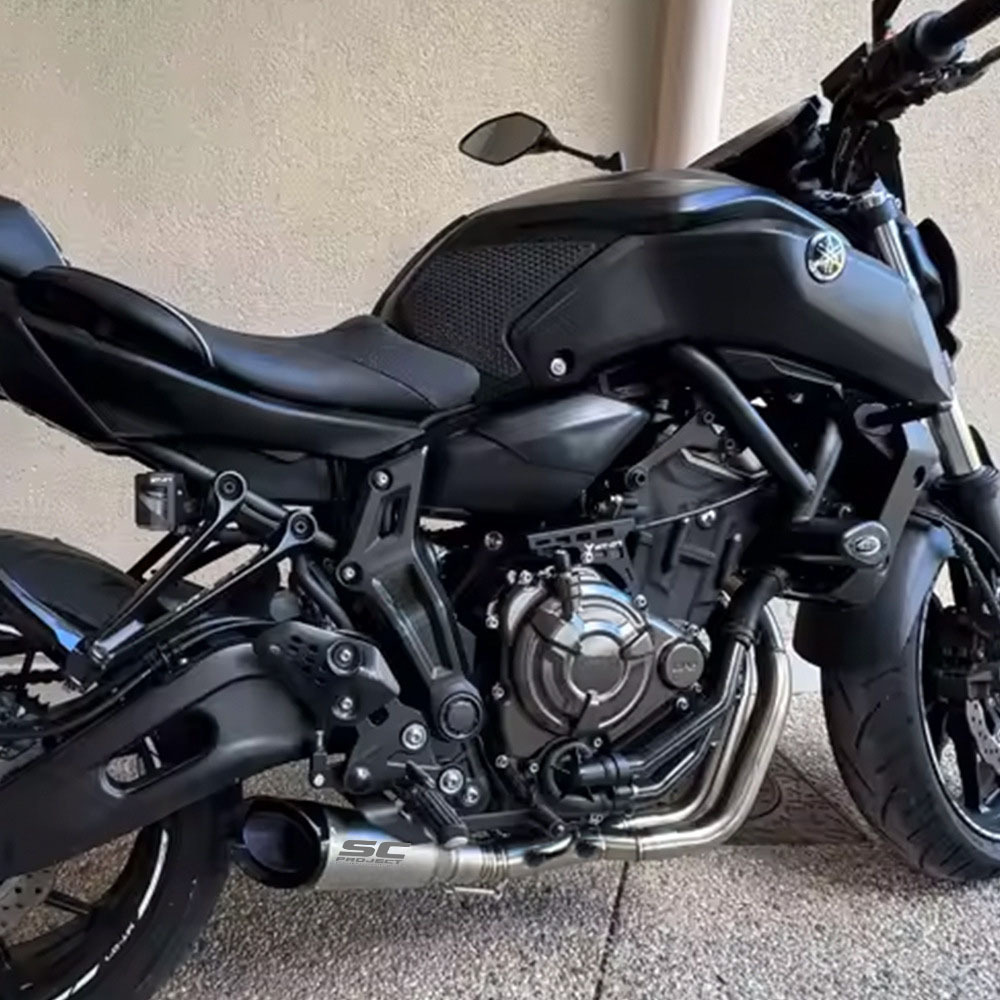 Yamaha MT-07 XSR700 14-25 Motorcycle Modified Exhaust Pipe Front Section MT07 Exhaust Pipe Tail Tip