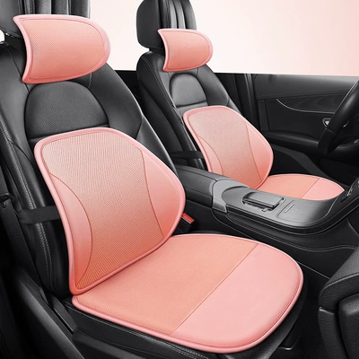 Waist support — Seat Car Lumbar Support Cushion - cherry-blossom-pink-headrest