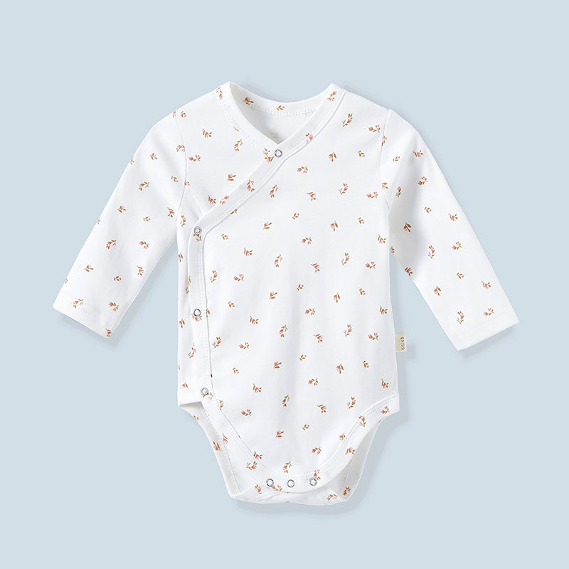 Clase A puro algodón bebé vaina manga larga crossbody Heshang mono masculino y femenino ropa de bebé transfronteriza caliente