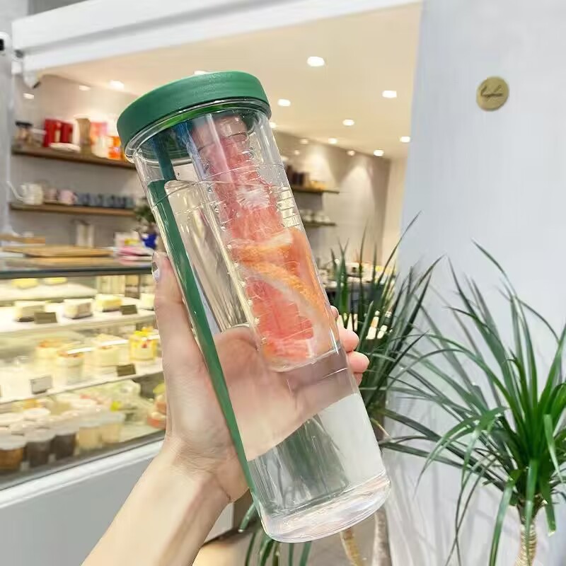 Taza de agua de entrenamiento militar de estudiantes de verano portátil de alto valor facial taza de paja ins resistente a altas temperaturas con barrera de té 2025 nueva taza