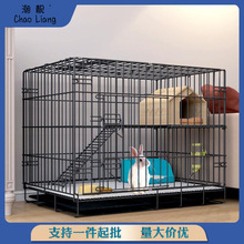 兔子笼子家用室内养兔大号荷兰猪豚鼠笼自动清粪宠物兔窝兔笼