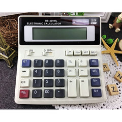 Wholesale financial office business calculator 200ML computer electronic dual power large button calculator