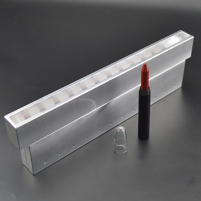 12孔口红笔模具 唇线笔灌装铝模具 铝制口红蜡笔模具 唇膏笔模具