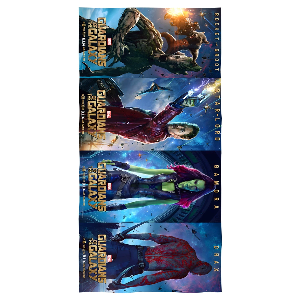 Границы кросс-бордер Amazon Galaxy Guard 3Guardians of the Galaxy напечатанное пляжное полотенце-плед