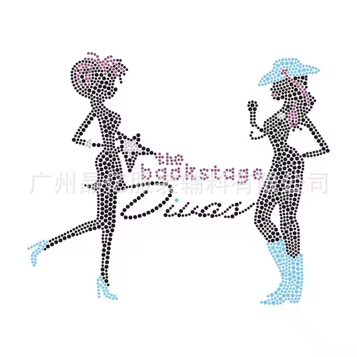 热压烫钻烫图 舞蹈服仿奥钻图 婚纱礼物点缀烫钻水晶