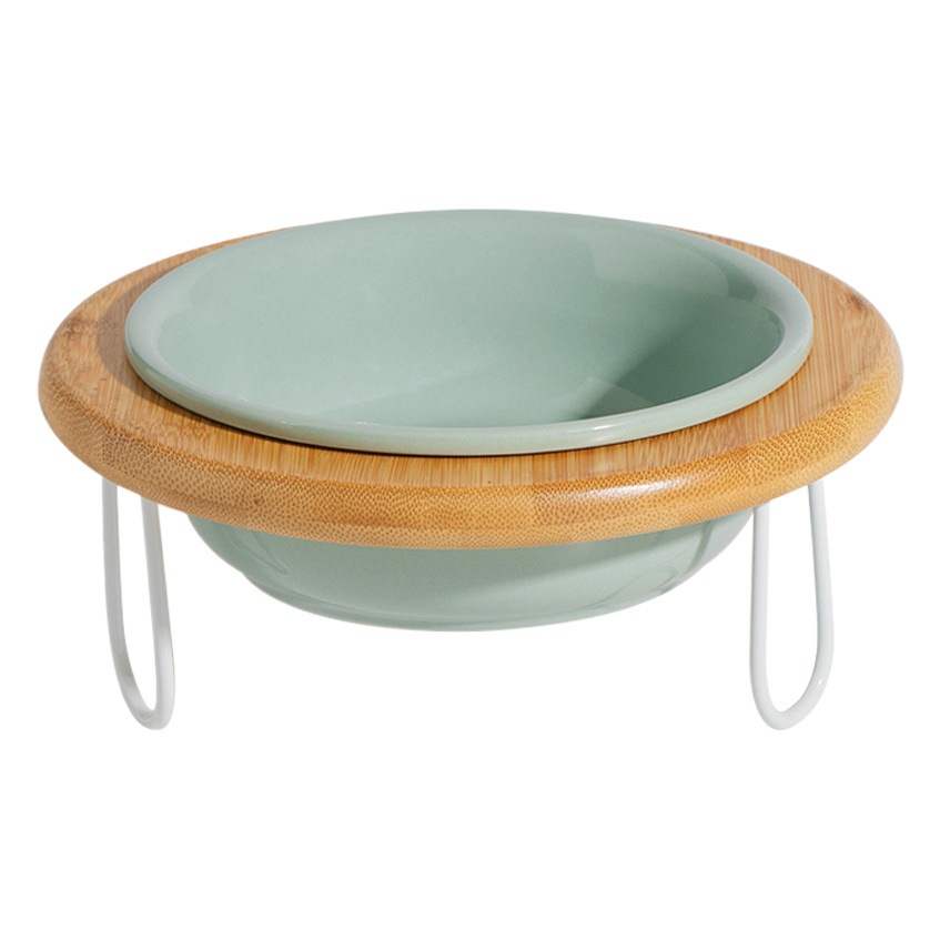 Tazón de gato de cerámica protección de pie de alta vértebra cervical gato tazón de comida gato perro gato cuenca bebedero tazón de cerámica para mascotas suministros para mascotas