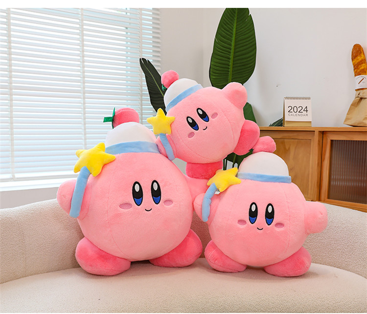 Cross-Border Magic Star Kirby Plush Toys, Dolls, Pillows, Claw Machine Redemption Gifts, Foreign Trade Wholesale