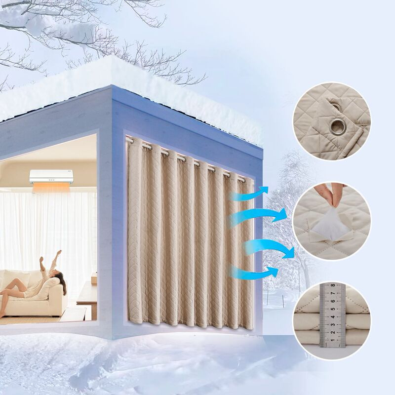 Soundproof Curtains, Cold-Proof and Warm Outdoor Curtains, Ultrasonic Quilted Sound-Absorbing Bedroom Full Blackout Wholesale Windproof Curtains Soundproof Curtains, Cold-Proof and Warm Outdoor Curtains, Ultrasonic Quilted Sound-Absorbing Bedroom Full Blackout Wholesale Windproof Curtains
