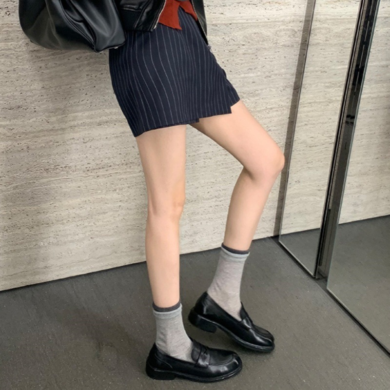 ソフト牛革 ~ 本革怠け者の足は厚い底の楽福の靴の女性の秋冬の新型の復古の靴の英倫の小さい靴を漕ぎます。|undefined