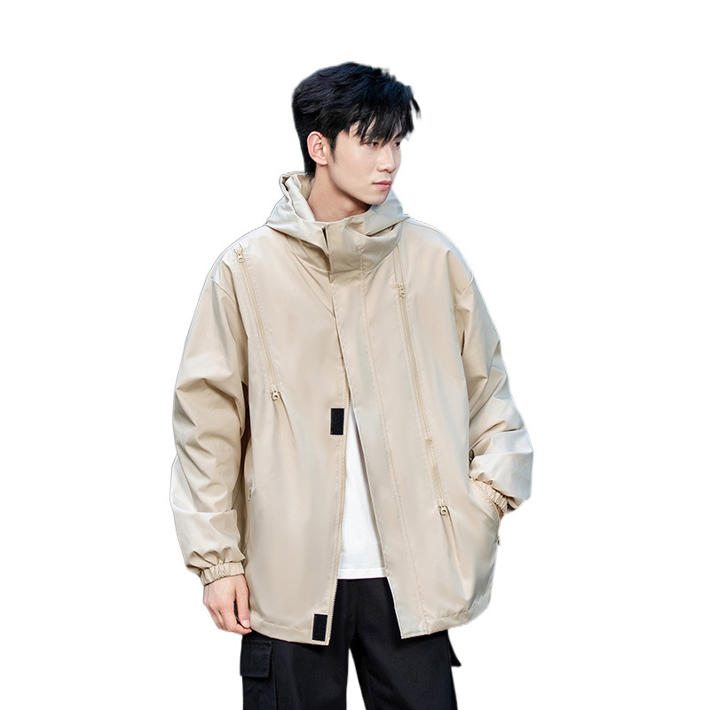2024 chaqueta deportiva para hombres primavera nueva moda casual vestir impermeable chaqueta al aire libre ropa de hombre