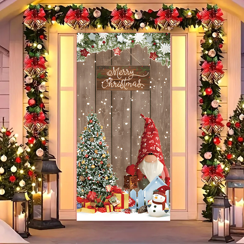 Transfronterizos JIT Navidad decoración colgante festivales atmósfera etiqueta de puerta fiesta atmósfera de fondo decoración cubierta de puerta