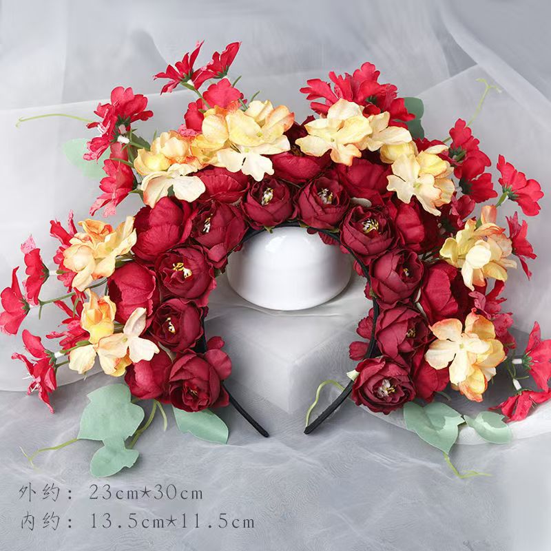 Beautiful hairpin flower [peach and plum fragrance] red