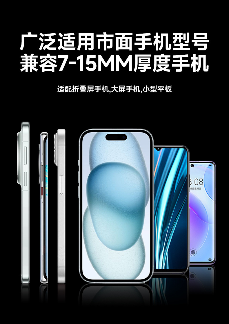 Longqi Car Mobile Phone Holder Alloy Horizontal and Vertical Air Outlet Gravity Anti-Shake Navigation Car Mobile Phone Holder Drop Shipping