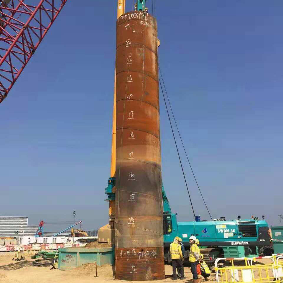 打桩用钢板卷管 万宁钢板卷管生产线 污水排放钢管 朗迅钢铁