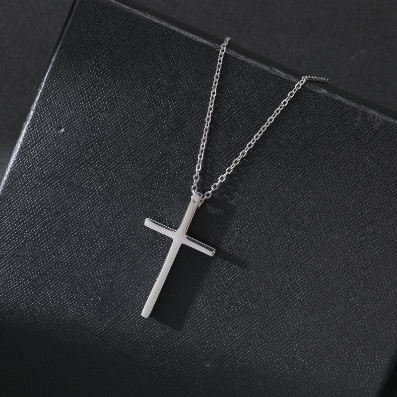 Titanium Steel Cross Necklace 12