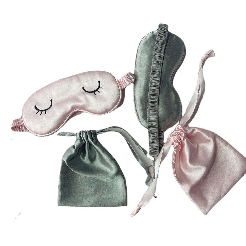 Máscara de ojo de los nuevos niños de seda artificial de dibujos animados lindo ojo pestañas traje máscara de ojo sueño sombreado fabricante en stock