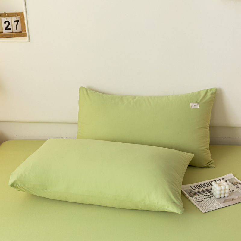Un par de cubierta de almohada de algodón sin aire impreso 48 * 74cm cubierta de almohada de algodón casera de una sola persona cubierta de almohada interior