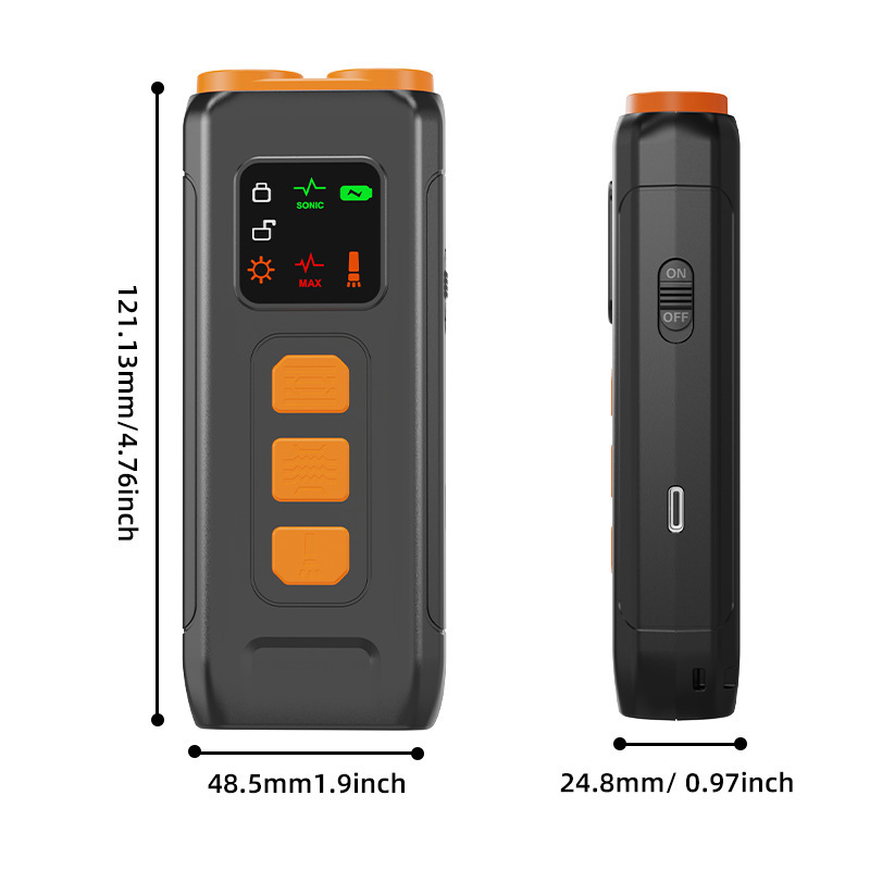 超声波止吠器 可充电便携式防吠驱狗器 智能变频带LED狗狗止叫器|undefined