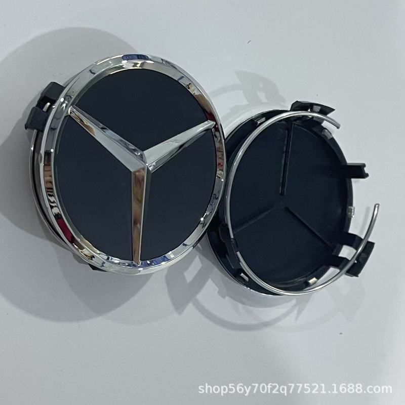 新しいメルセデスベンツホイールハブカバー c180 c200 e260 e300 s350 ml350 ホイールセンターカバーに適しています。|undefined