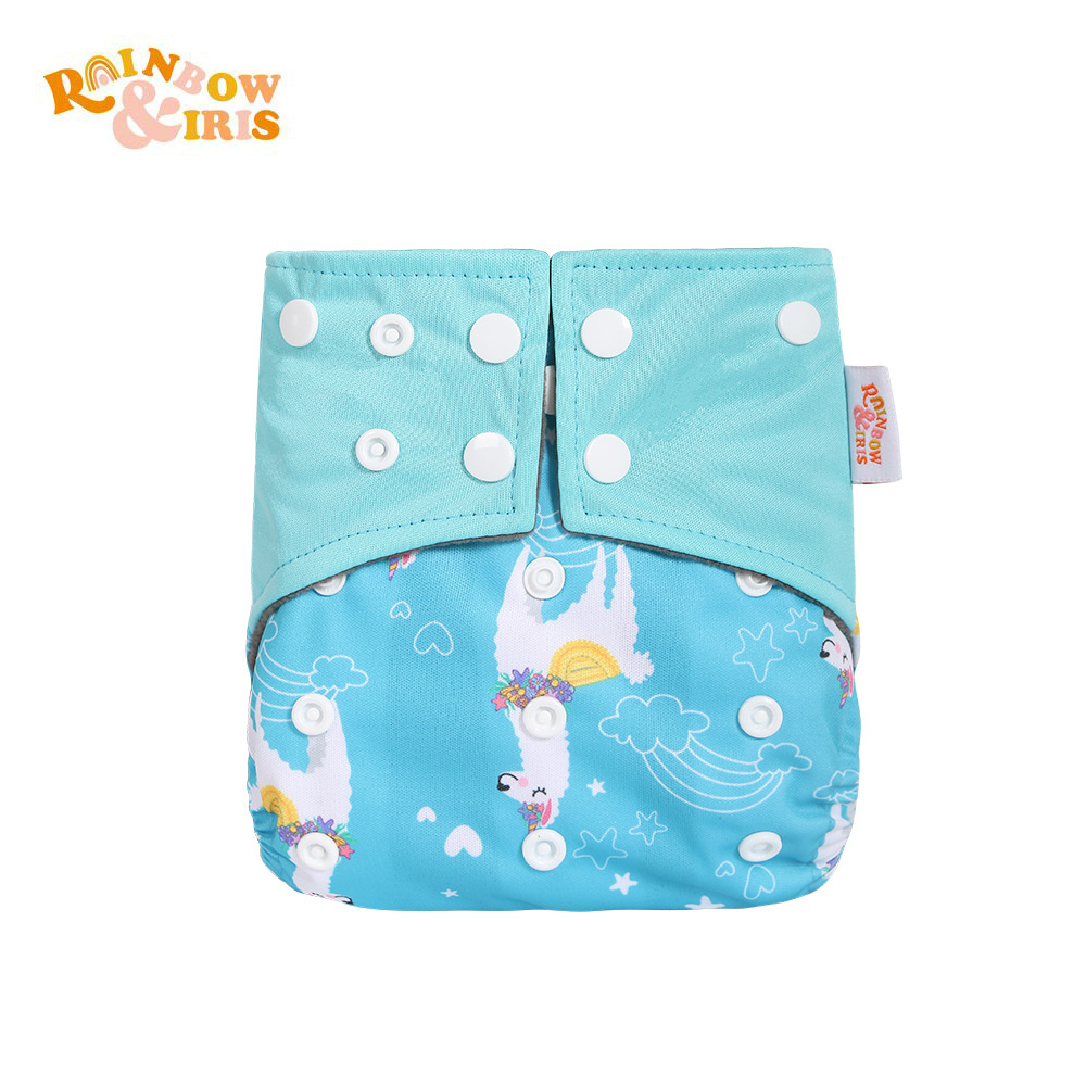 INS impresión digital de estilo occidental pañales de carbón de bambú pantalones de entrenamiento de fugas a prueba de agua anti-lado transfronterizo en stock pañal de tela