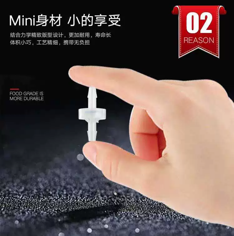 Кислота пластикового одностороннего клапана ПП не-возвращения машины 3,5 мм обеззараживанием клапана одностороннего масл-устойчивая и алкали-устойчивый задерживающий клапан не-возвращения