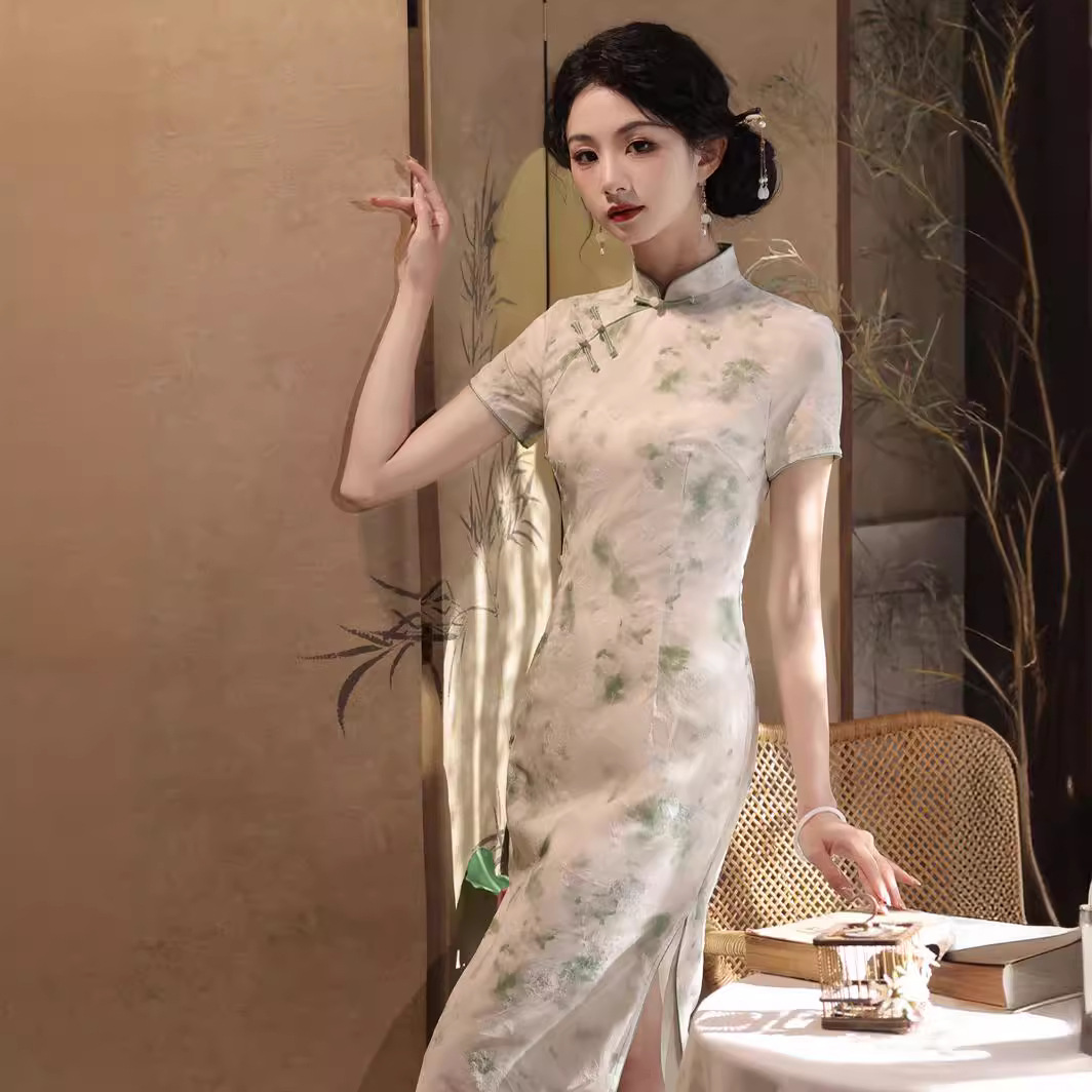 High-end youthful style cheongsam for women 2024 new spring and…