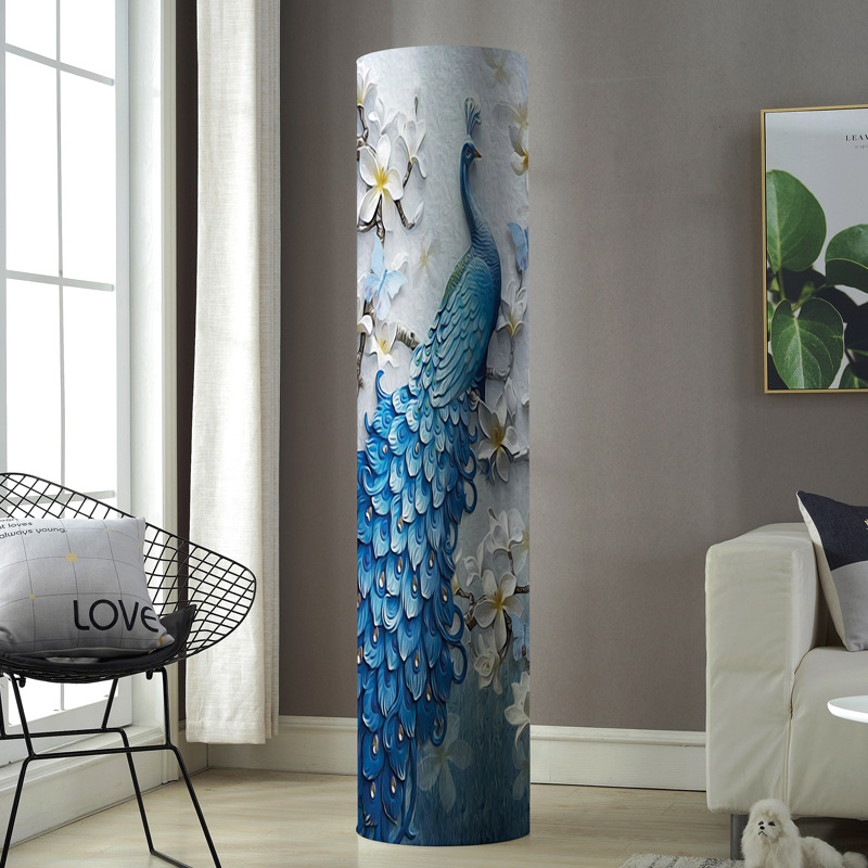 Cubierta de aire acondicionado gabinete redondo cilíndrico Gree sala de estar Midea Haier gabinete buey vertical aire acondicionado cubierta de polvo