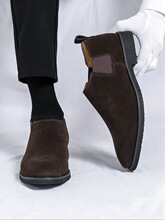 D 35265 Chelsea Boots Square Toe Ankle Boots ��ʿ�ж���ѥ