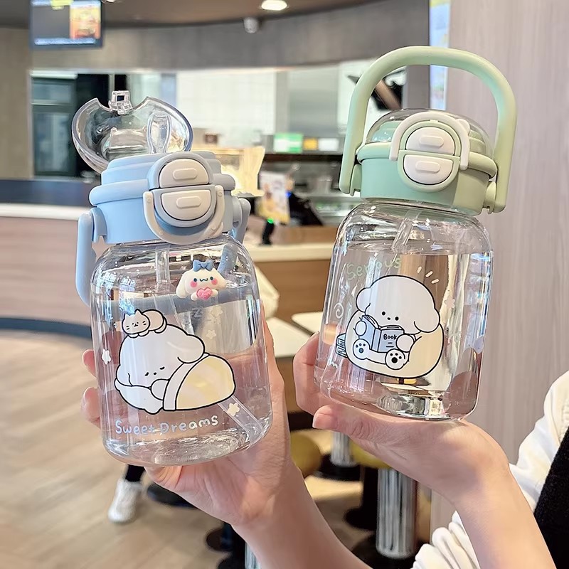 Tazas de agua para niños, niños y niñas, tazas de paja especiales para estudiantes, tazas de plástico portátiles resistentes a altas temperaturas