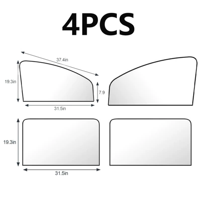 Universal Interior Diamond Pattern Car Sunshade Magnetic Rear Child Sun Protection Heat Insulation Sunshade Car Sunshade (Sun shade) - diamond-pattern-full-car-cover-8050cm-4-piece-set