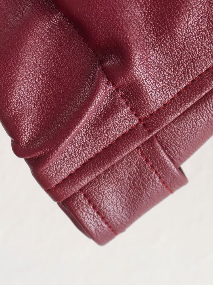 Roupas femininas temperamento moda personalidade internet celebridade estilo jaqueta de couro de duas cores_voghion.com