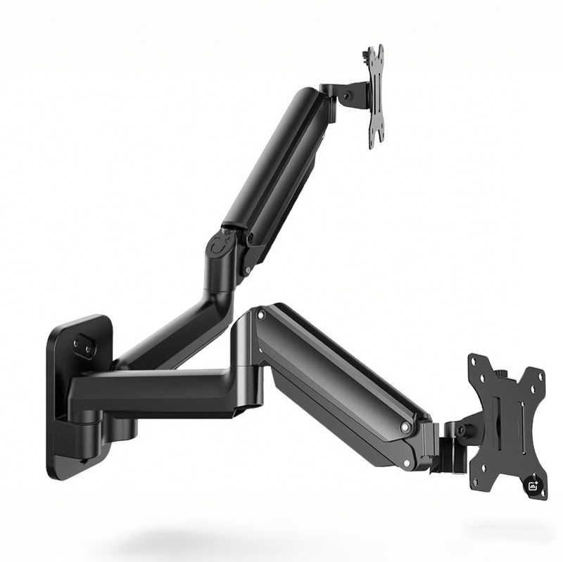 Aluminum Alloy Cold-Rolled Steel Dual-Arm Monitor Wall Mount Universal Telescopic Rotating Computer Stand Floating Laptop Stand Aluminum Alloy Cold-Rolled Steel Dual-Arm Monitor Wall Mount Universal Telescopic Rotating Computer Stand Floating Laptop Stand